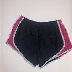 Black & Pink Shorts with Small Pocket